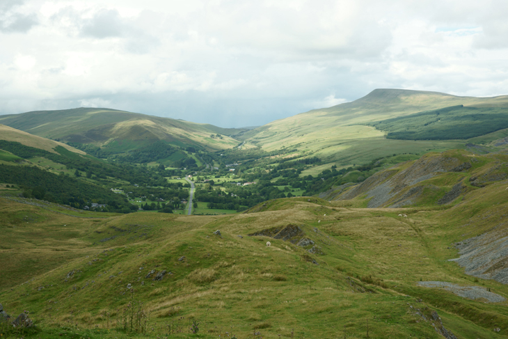 View from Cribarth: Glacial Valley by Craig-Y-Nos, by Ian Glendenning